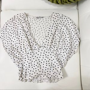 ZARA Polka dot top